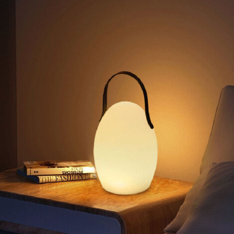 Smartwares Lampe LED De Table Rechargeable - Lumière Blanc Chaud Ou Colorée - Sans Fil Intérieur/Extérieur IP44 - OOO-50002