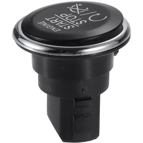 Motoforti Bouton de démarrage et d'arrêt du moteur, bouton poussoir de démarrage, pour Dodge Challenger 2008-2014, plastique, No.1FU931X9AC, noir (1/4)