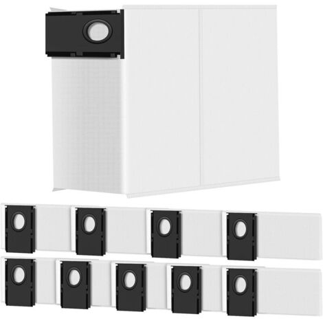 Eureka Lot De 3 Sacs à Poussière Haute Capacité Pour J15 Pro Ultra - Sacs Aspirateur Station Laveur - Blanc