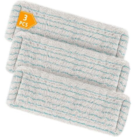 Lot de 3 housses d'essuie-glaces de rechange pour Leifheit Profi XL Micro Duo/Profi XL Cotton Plus tous manches, 60 % fibres de coton super fines et poils spéciaux, en particulier pour la pierre et le (1/4)
