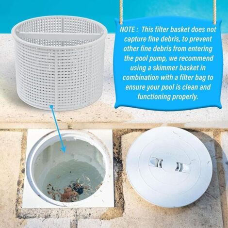 Panier De Skimmer Pour Piscine Hors-sol - ABS Résistant, Poignée Amovible - Pour Filtrer Feuilles Et Débris