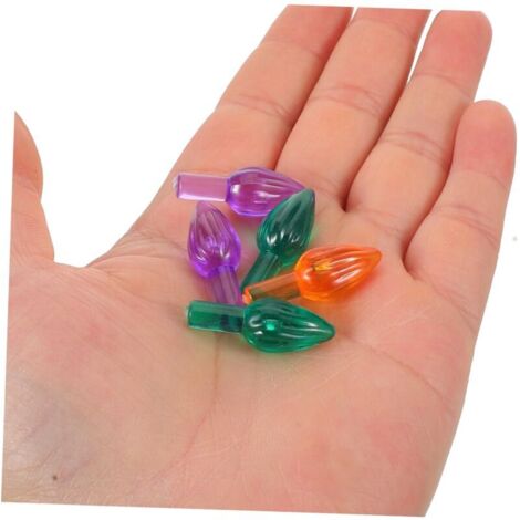 100pièces Lot de Ampoules Torsadées Plastique pour Sapin De Noël 100pièces Lot de Ampoules Torsadées Plastique pour Sapin De Noël