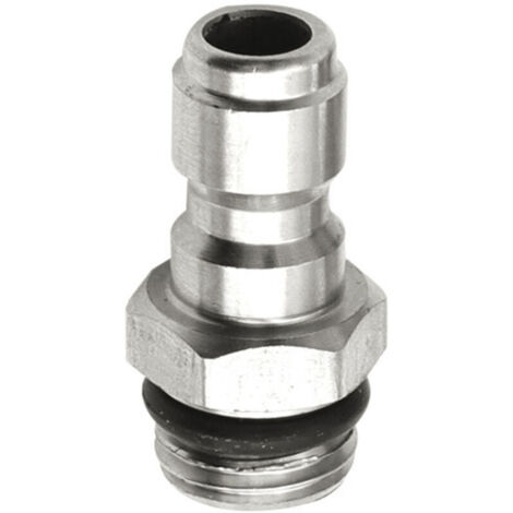 Connecteur à Dégagement Rapide 1/4'' , 14 mm Mâle à 1/4 Pouce Rapide Dégagement Adaptateur Pulvérisateur de Savon pour Laveuse à Pression , Lance en Mousse de Neige Coupleur en Acier Inoxydable (1/4)