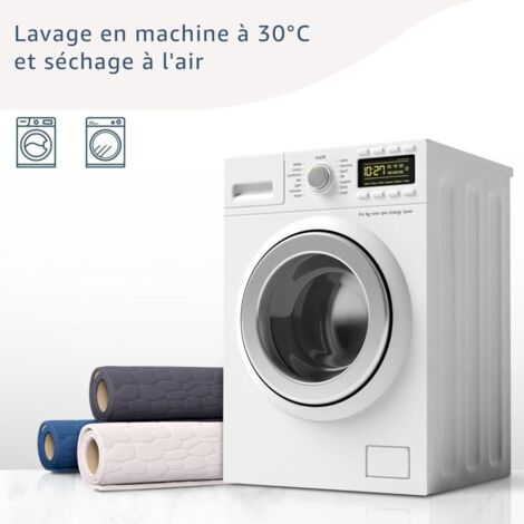 Tapis De Bain Super Absorbant Microfibre - 152x229 Cm - Antidérapant, Lavable Machine - Marron - Nest & Nibble