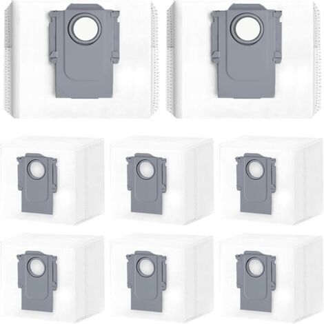 8 Sacchetti Per Aspirapolvere Roborock: Compatibili Con S8+, S7 MaxV Ultra, Q7+, Q5 Pro E Altri, Filtro 99,7% Polveri