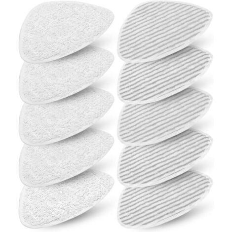 10 Housses balai vapeur pour Vileda Steam & Vileda Steam Plus, Recharge de Lavette Nettoyeur Vapeur pour Vileda, Accessoires Microfibre Nettoyeurs Vapeur (1/4)
