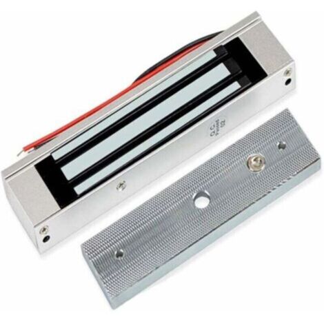 Cerradura electromagnética impermeable, 180 kg (350 lbs), cerradura electromagnética para sistemas de control de acceso, 12 V CC, cerradura magnética para puertas, seguridad exterior