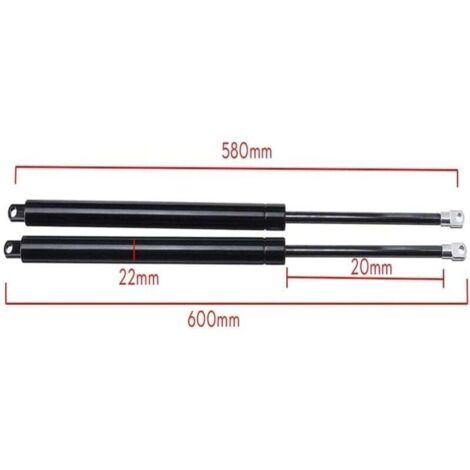 Vérins À gaz 2X Shock Car Lift Strut Support Bar Ressort À Gaz Lift Up Support Pneumatique Pour Lit Stockage Tige Hydraulique Amortisseur Universel 58cm 580mm 750N Ressorts à Gaz Hayon (1/4)