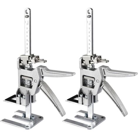 Leve Meuble 2 Pièces, Bras de Levage économisant le Travail avec échelle de Précision, Leve Plaque en Acier au Carbone pour Meubles Lourds, Leve Porte, Souleve Meuble, Capacité de Charge 400KG (1/4)