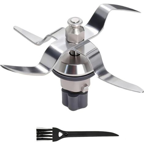 Lame de Rechange Compatible avec Silvercrest Monsieur Cuisine Connect et Monsieur Cuisine Smart Robot de Cuisine en Acier Inoxydable avec Joint et Brosse de Nettoyage