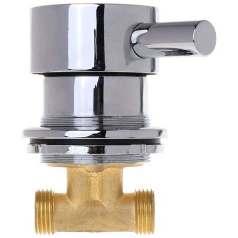 Mitigeur Thermostatique , MéLangeur De Salle De Douche Vanne De MéLange , MéLange D'Eau Froide Chaude Robinet De Sortie Deux En Un G1/2"Pour La Salle De Douche