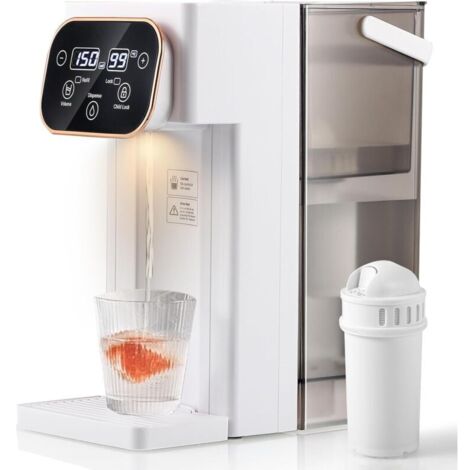 Bouilloire électrique haut de gamme , chauffage rapide , 12 réglages de température et 8 réglages de volume , écran tactile , 3 litres (1/4)
