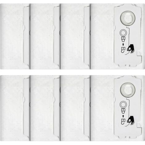Lot de 8 sacs filtrants SELFCLEAN SC-FIS-CT MINI/MIDI-2/5 pour aspirateur Festool CT MINI/MIDI 2019+, grande capacité, pièces de rechange uniques (1/4)