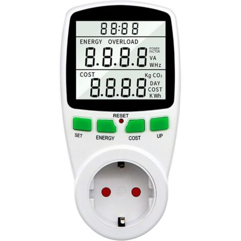 Compteur électrique pour centrale de balcon , compteur de puissance , mini installation PV mini système solaire 3680 W , compteur d'énergie pour prise électrique (3680 W) (1/4)