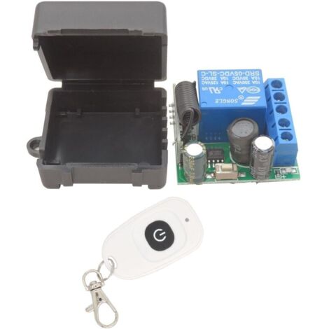5V - 30V Télécommande Radio 1 Canal Radio Commande Relais récepteur 12V 24V avec émetteur Porte-clés Contact Libre de potentiel Commande relaisendpoints (1/4)