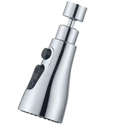 Aérateur de robinet d'évier de cuisine rotatif à 360 °, pulvérisateur de cuisine, adaptateur d'extension d'aérateur économiseur (1/4)