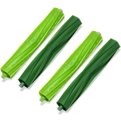 Lot de 2 brosses à Rouleaux en Caoutchouc Multi-Surfaces pour aspirateur Irobot Roomba I & E Series I7 Plus I7+ E5 E6 (1/4)