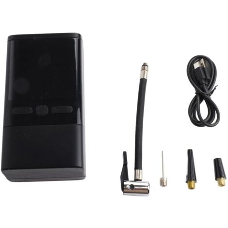 Compresseur à Air Portatif 4000mAh Gonfleur Pneus Voiture sans Fil Mini Pompe avec Lumière LED Affichage Numérique et Port C USB Electrique Compresseur pour Voiture, Moto, Vélo, Balle (1/4)
