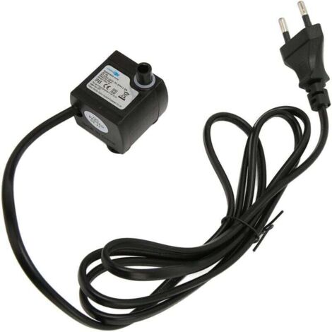 Mini pompe à eau Submersible réglable et silencieuse, pompe de fontaine étanche IPX8 avec ventouse pour Aquarium, prise ue 220-240V,