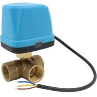 3-Wege-Motorventil 220 V, motorisiertes Magnetventil 220 V, 3/4-Zoll-Kugelhahn (DN20 3/4 Zoll)