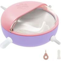 Kitten Nipple Feeder, Newborn Kitten Milk Bowl With 4 Nipples, For Dogs Cats Rabbits(pink)