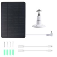 Panneau de charge solaire basse consommation 4W5V pour caméra de surveillance , sonnette Arlo Ring Eufy Blink