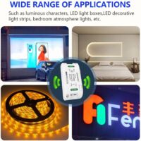 Contrôleur de LED panneau de gradateur tactile encastré boîte murale