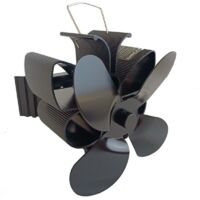 Ventilateur de Cheminée Magnétique, 4 Pales Ventilateur de Cheminée,Ventilateur Poele à Bois Silencieux pour Poêle à Bois/Cheminée/Gaz/Bûches/Poele a Granule