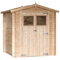 Abri de jardin en bois, 200x200, ep 19mm, surface utile 3.18m², INT009