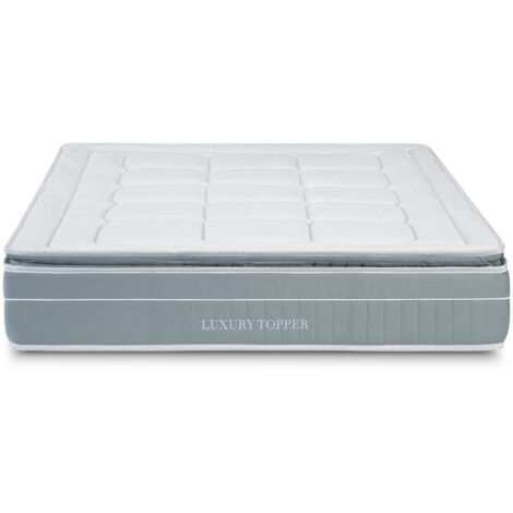 Matelas Ressorts ensachés, 90x190cm, Luxury Topper, épaisseur 30cm (1/5)