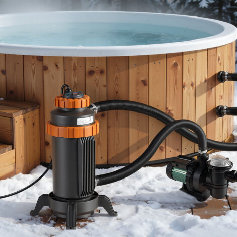 TolleTour Poolheizung 3KW Schwimmbadwärmetauscher Poolwärmetauscher Wärmetauscher