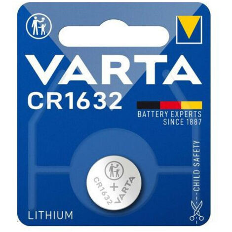 Varta – Pile bouton CR1632 lithium 3V – Alimentation fiable pour télécommandes, balances, appareils médicaux – Longue durée