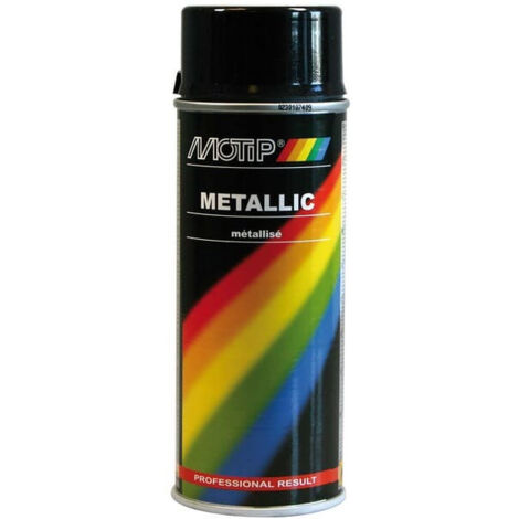Peinture noir métalisé 400ml - Motip (1/3)