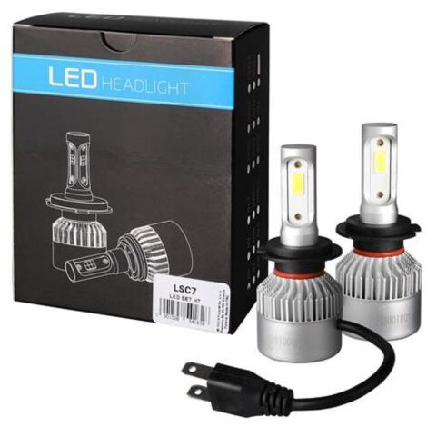 2 Ampoules Led H7 80W 9A 32V 10000 LUMENS 6500K