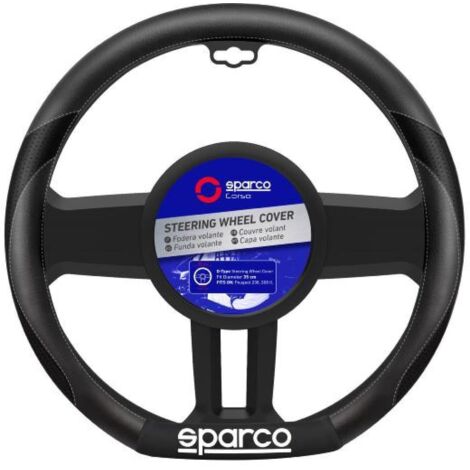 COUVRE VOLANT SPARCO AVEC MEPLAT POUR PEUGEOT 208/ 308 II