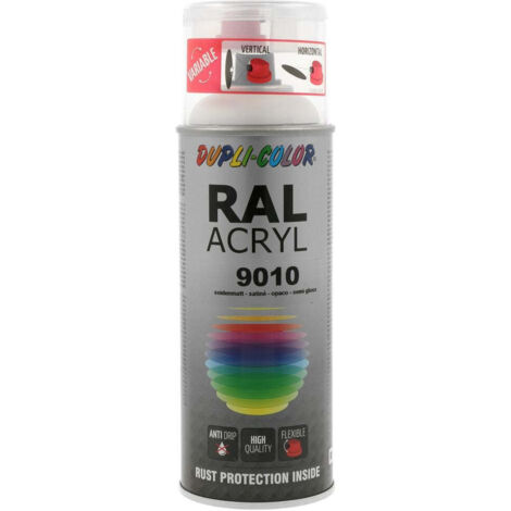 Peinture Acrylique Ral9010 Blanc Pur Brillant 400 Ml Dupli Color (1/2)