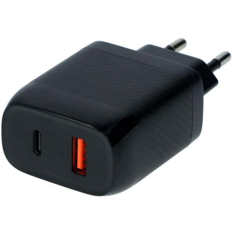 CHARGEUR MURAL RAPIDE DUO 20W USB-C + 18W USB 3.0 CARPOINT (1/5)