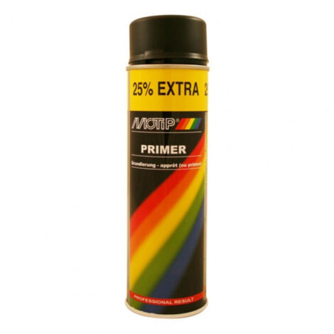 Primer noir, bombe aerosol 500ml - Motip (1/2)