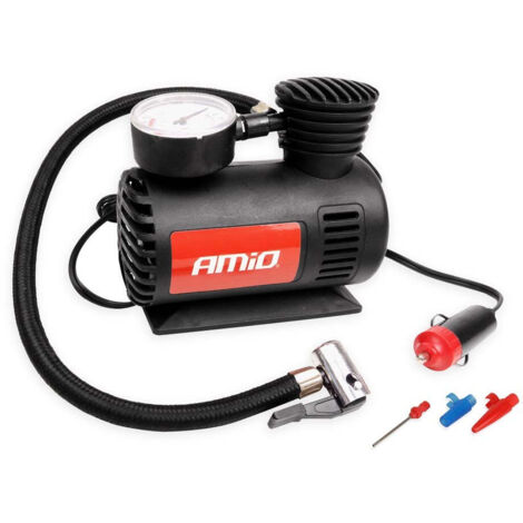 COMPRESSEUR D'AIR GONFLEUR 12V AVEC EMBOUTS AMIO (1/3)