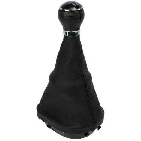 Pommeau + Soufflet adaptable compatible avec VW Touran 5 et 6 vitesses - Noir (1/6)