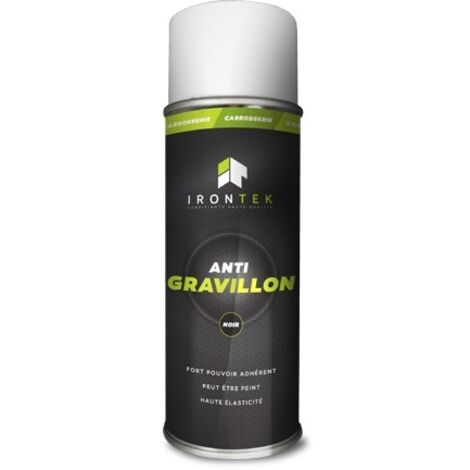 IRONTEK - Anti-gravillon noir - 400ml - IT129 - Ce produit de marque IRONTEK est neuf.