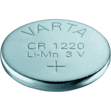 Pile bouton CR1220 lithium 35 mAh 3 V - 6220 - Varta