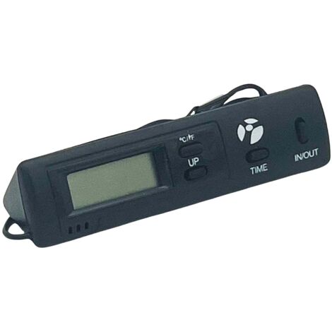 Thermomètre Voiture Intérieur Extérieur 12V LCD Bleu - Affichage Numérique Température Double Avec Capteur 1.5m