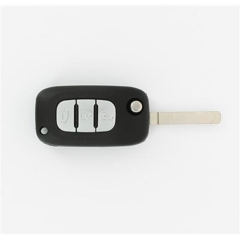 COQUE CLE ADAPTABLE POUR RENAULT 3 BOUTONS LAME FRAISEE KEYSKAR