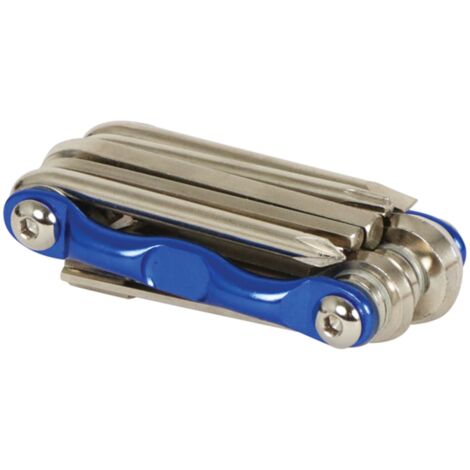 KIT D'OUTILLAGE VELO 11 PIECES BLEU DRESCO (1/5)
