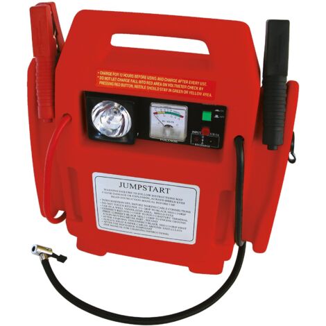 BOOSTER/DEMARREUR 12V/17AH/400A AVEC COMPRESSEUR D'AIR 18 BARS CARPOINT (1/6)