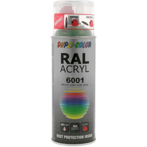 PEINTURE ACRYL RAL6001 VERT EMERAUDE BRILLANT 400ML DUPLI COLOR (1/2)