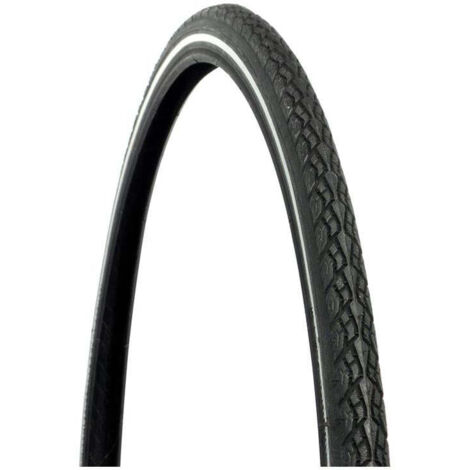 PNEU VELO VILLE 28X1 5/8 X 1 3/8 (37-622) NOIR REFLECHISSANT DRESCO
