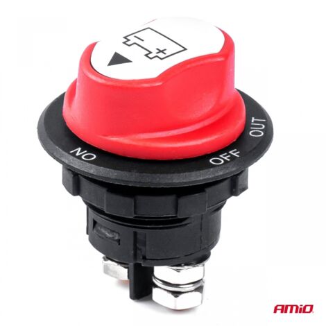 INTERRUPTEUR COUPE-CIRCUIT HEBEL AMIO 12/32V MAX 100A CRÊTE 500A AMIO (1/3)