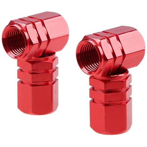 BOUCHONS DE VALVES EN ALUMINIUM ROUGE 4PCS AMIO (1/2)